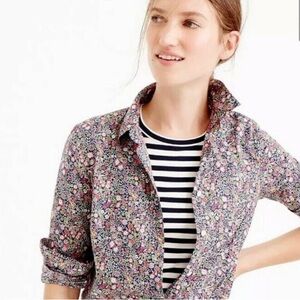 Liberty J Crew floral button down